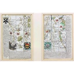 Early 18thc Engraved Maps, Road to London