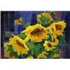 Image 3 : 21st Century Ukranian, Still Life Oil On Canvas Painting, Sunflowers