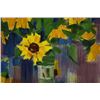 Image 5 : 21st Century Ukranian, Still Life Oil On Canvas Painting, Sunflowers