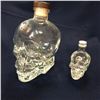 Image 2 : Empty Skull Shaped Liquor Display Bottles Decanters