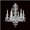 Image 1 : 6-R-8 NF - 6 LIGHT CRYSTAL CHANDELIER WITH SWAROVSKI - 22" X 28"