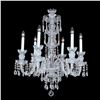 Image 2 : 6-R-8 NF - 6 LIGHT CRYSTAL CHANDELIER WITH SWAROVSKI - 22" X 28"