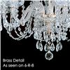 Image 3 : 6-R-8 NF - 6 LIGHT CRYSTAL CHANDELIER WITH SWAROVSKI - 22" X 28"