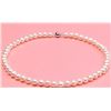 8-9mm White Round Freshwater Cultured Pearl 18" Necklace