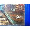 Image 3 : Street Scene , Vintage Oil On Canvas Board, Signed,