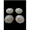Image 1 : Late 19th - Early 20thc Cut Glass Butter Pats