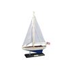 Wooden Enterprise Model Sailboat Decoration 16"