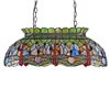Image 2 : "ANISOPTERA PURITY" Tiffany-style Dragonfly 3 Light Ceiling Pendant 28" Wide