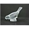 Image 2 : Signed Lalique Crystal Sparrow Bird Figurine