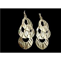 Wild Animal Gold Chandelier Earrings