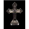 Image 1 : Pressed Glass Standing Crucifix Alter Cross