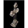 Image 2 : Pressed Glass Standing Crucifix Alter Cross