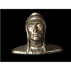 Early 1900's Cast Bronze Bust of Dante