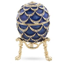 Royal Inspired Pinecone Russian Egg with Clock