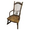 Image 1 : 19thc Primitive Child's Cane Rocking Chair