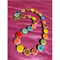 Artisan Handmade Ceramic Bead Necklace