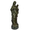 Image 1 : Bronze Statue of Virgin Mary w/ Baby Jesus 23" x 8"