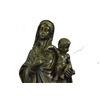 Image 2 : Bronze Statue of Virgin Mary w/ Baby Jesus 23" x 8"