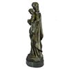 Image 8 : Bronze Statue of Virgin Mary w/ Baby Jesus 23" x 8"