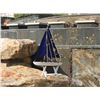Image 11 : Wooden It Floats 12" - Blue Floating Sailboat Model with Blue Sails