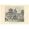 19thc Engraving Print, Pisa Cathedral & Leaning Tower