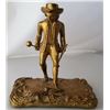 Image 1 : Late 19thc Victorian Gold Gilded Bronze Figure of a Squire, Country Gentleman