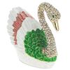 Image 1 : Swan Jeweled Trinket Box Figurine