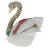 Image 2 : Swan Jeweled Trinket Box Figurine
