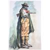 Image 2 : Mid 20thc Watercolor Painting, Hunter with Shotgun