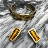 Image 1 : Designer Givenchy Modern Cuff Bracelet & Matching Earrings
