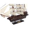 Image 3 : Wooden Calico Jack's The William White Sails Pirate Ship Model 20"