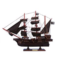 Wooden Blackbeard's Queen Anne's Revenge Model Pirate Ship 15"