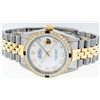 Image 4 : Rolex Mens 2 Tone 14K Mother Of Pearl Diamond & Sapphire 36MM Datejust Wristwatc