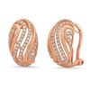 Image 1 : 14k Gold 0.56CTW Diamond Earrings, (SI)