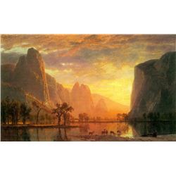 Valley in Yosemite by Albert Bierstadt