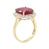 Image 4 : 9.85 ctw Ruby and Diamond Ring - 14KT Yellow Gold
