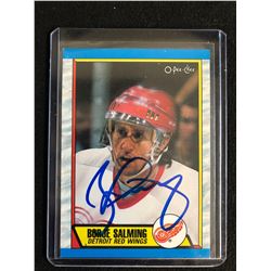 BORJE SALMING SIGNED O-PEE-CHEE HOCKEY CARD