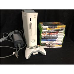 XBOX 360 w/ CONTROLLER & GAMES
