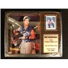 Image 1 : PAT BORDERS SIGNED BASEBALL PHOTO W/ TRADING CARD DISPLAY (SCOREBOARD COA)