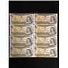 Image 1 : 1973 $1 UNCIRCULATED SEQUENTIAL CANADIAN BANK NOTES