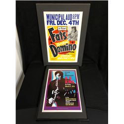 CONCERT POSTERS LOT (FATS DOMINO/ B.B KING)