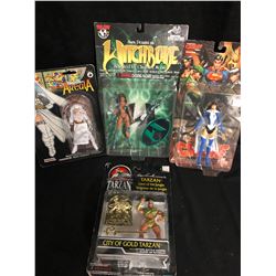 ACTION FIGURE LOT (TARZAN/ WITCHBLADE...)