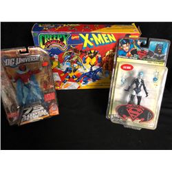 TOY FIGURES LOT (X-MEN/ DC UNIVERSE/ LIVE WIRE)