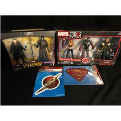 ACTION FIGURES/ SUPER HERO WINDOW DECALS LOT
