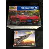 Image 1 : UNASSEMBLED MODEL KIT LOT (REVELL 1967 CORVETTE/ AIRFIX FLOGGER-H)