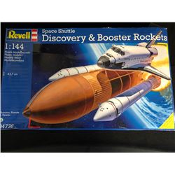 1:144 SCALE SPACE SHUTTLE DISCOVERY & BOOSTER ROCKETS PLASTIC MODEL KIT (REVELL)