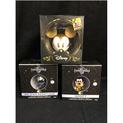 KINGDOM HEARTS VINYL FIGURE LOT (GOOFY/ SOLDIER HEARTLESS) W/ DISNEY MICKEY MOUSE
