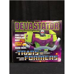 TRANSFORMERS DEVASTATOR CONSTRUCTION SUPER WARRIOR COLD CAST PORCELAIN BUST