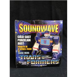 TRANSFORMERS SOUNDWAVE COLD CAST PORCELAIN BUST