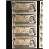 Image 1 : 1973 $1 UNCIRCULATED SEQUENTIAL CANADIAN BANK NOTES